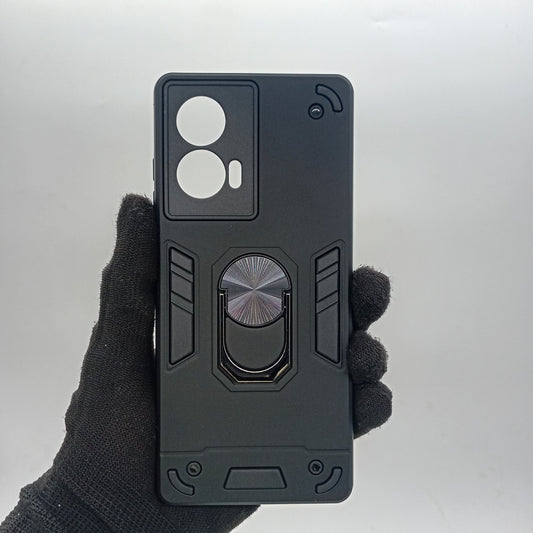 Motorola Edge 50 Fusion Hard PC Shockproof Case with Ring Holder
