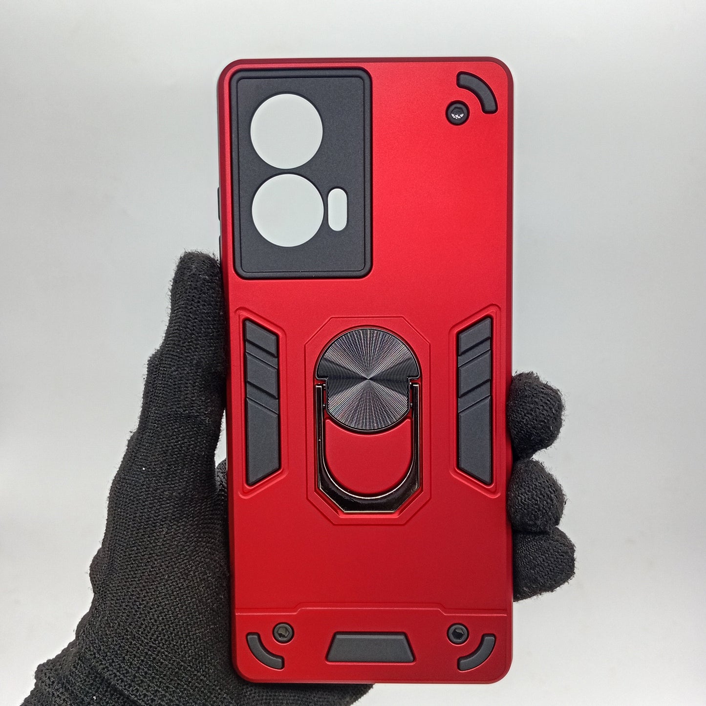 Motorola Edge 50 Fusion Hard PC Shockproof Case with Ring Holder