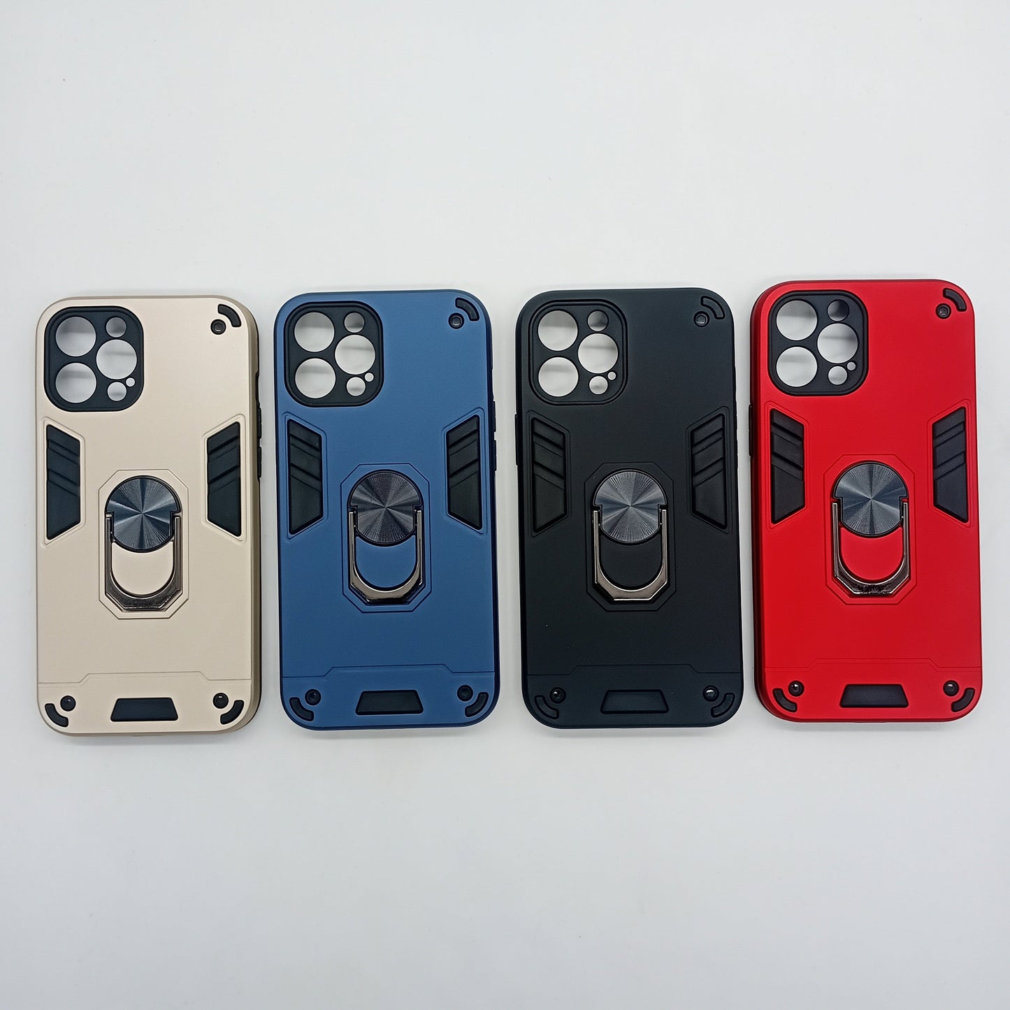 iPhone 12 Pro Max Hard PC Case with Ring Holder, Shockproof Slim Cover