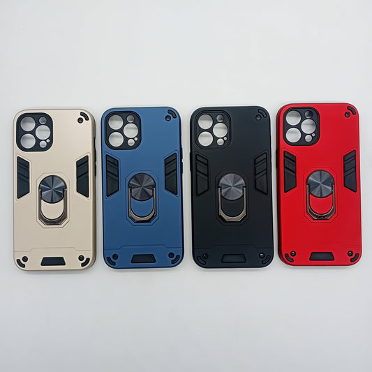 iPhone 12 Pro Max Hard PC Case with Ring Holder, Shockproof Slim Cover