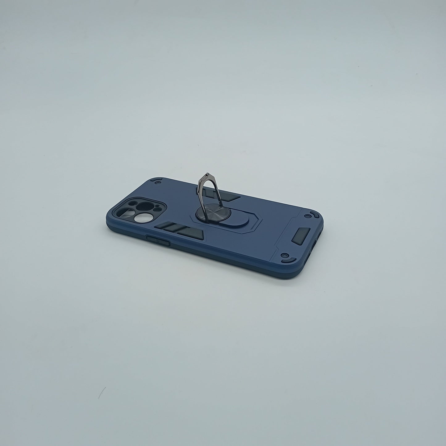 iPhone 12 Pro Max Hard PC Case with Ring Holder, Shockproof Slim Cover