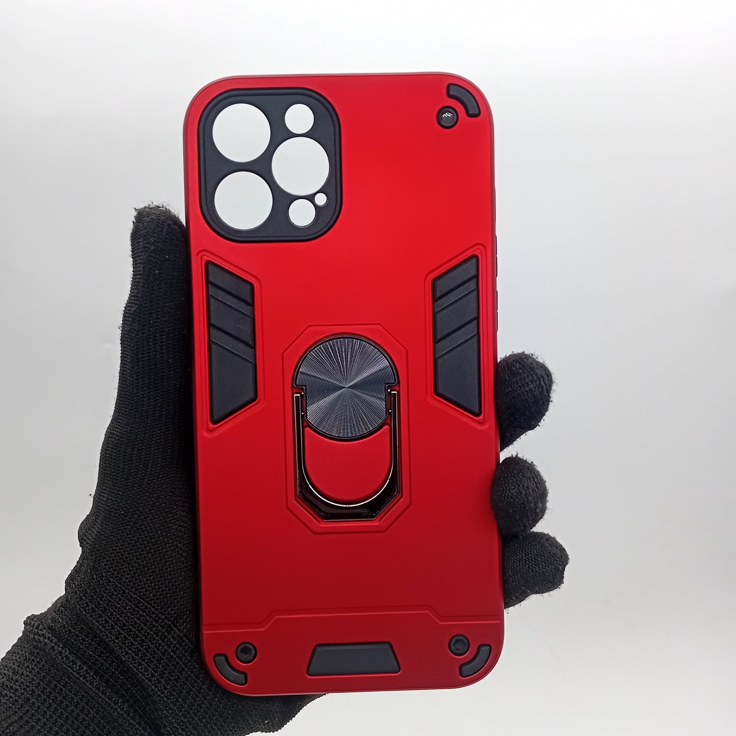 iPhone 12 Pro Max Hard PC Case with Ring Holder, Shockproof Slim Cover