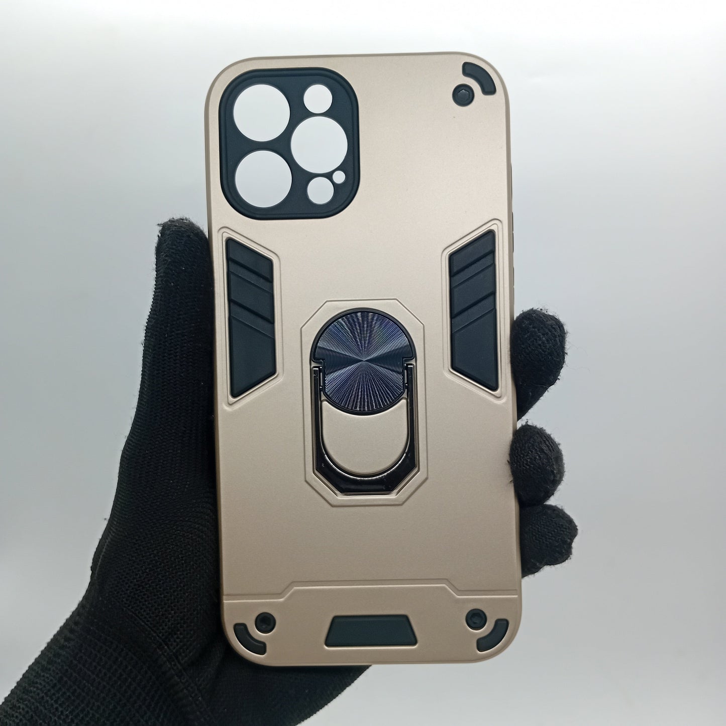 iPhone 12 Pro Max Hard PC Case with Ring Holder, Shockproof Slim Cover