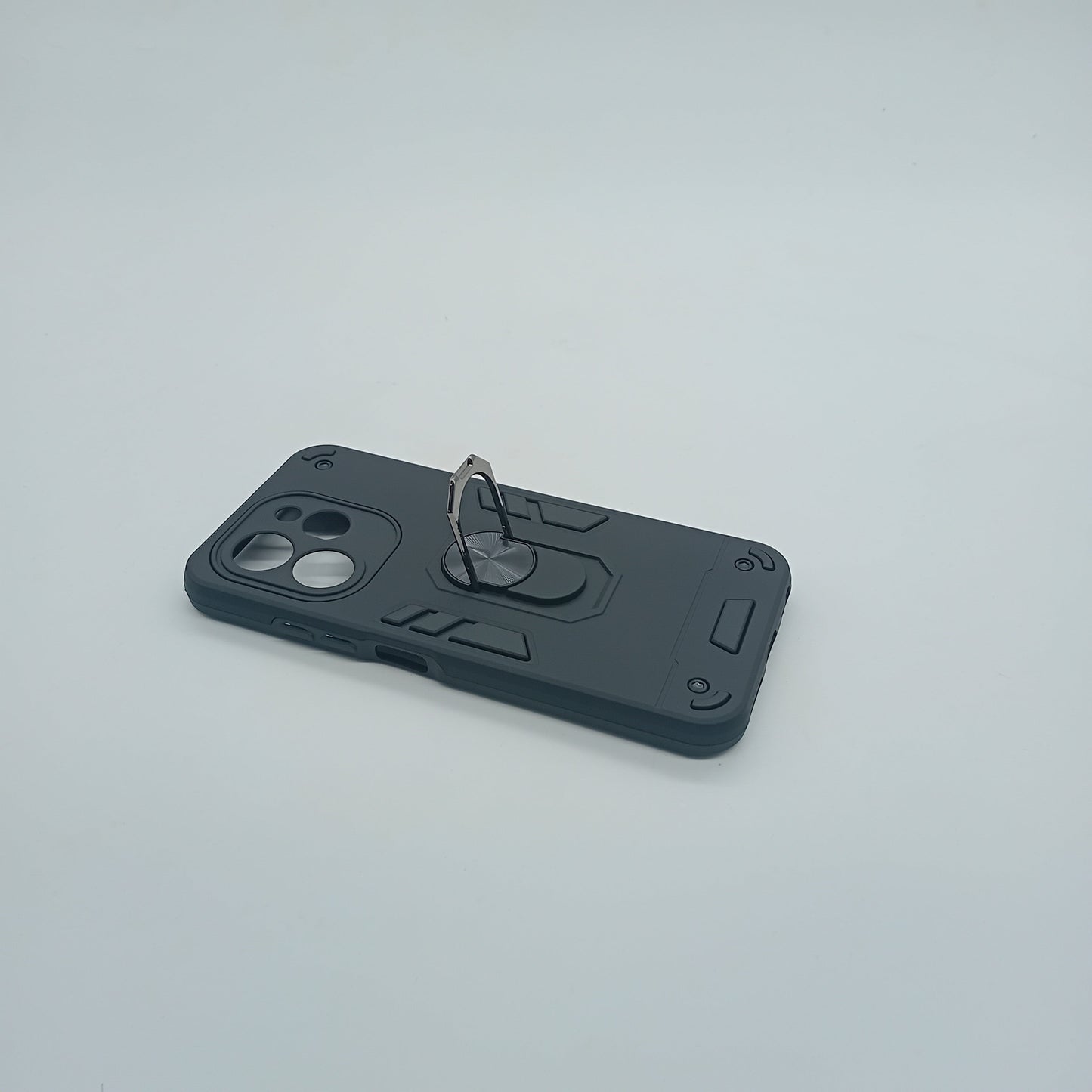 Tecno Spark 30 Hard PC Case w/ Ring Holder, Shockproof Slim Cover