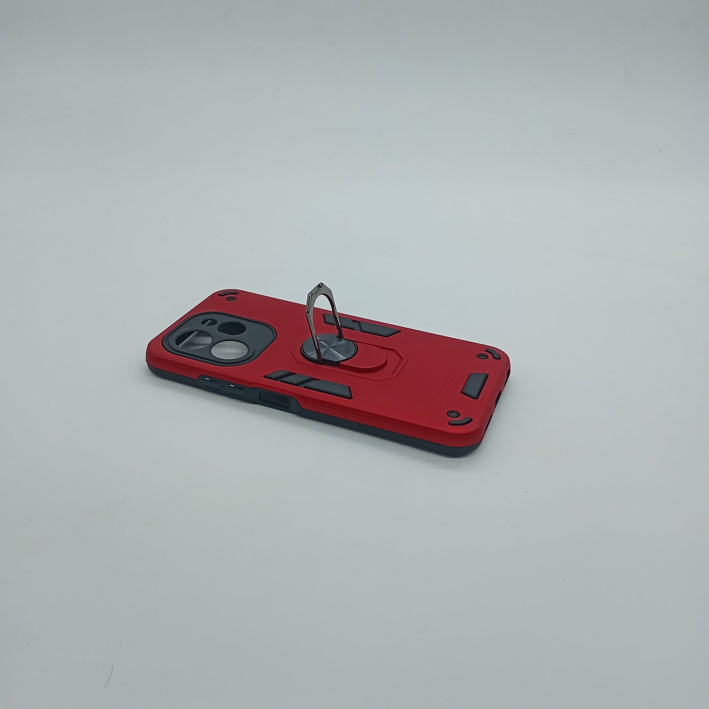 Tecno Spark 30 Hard PC Case w/ Ring Holder, Shockproof Slim Cover