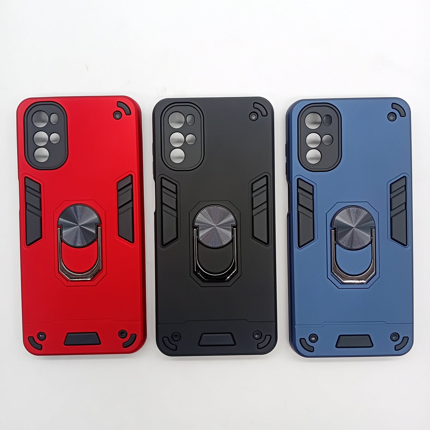 Motorola G22 Hard PC Shockproof Case with Ring Holder, Slim Cover