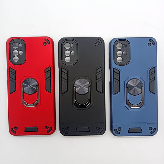 Motorola G22 Hard PC Shockproof Case with Ring Holder, Slim Cover