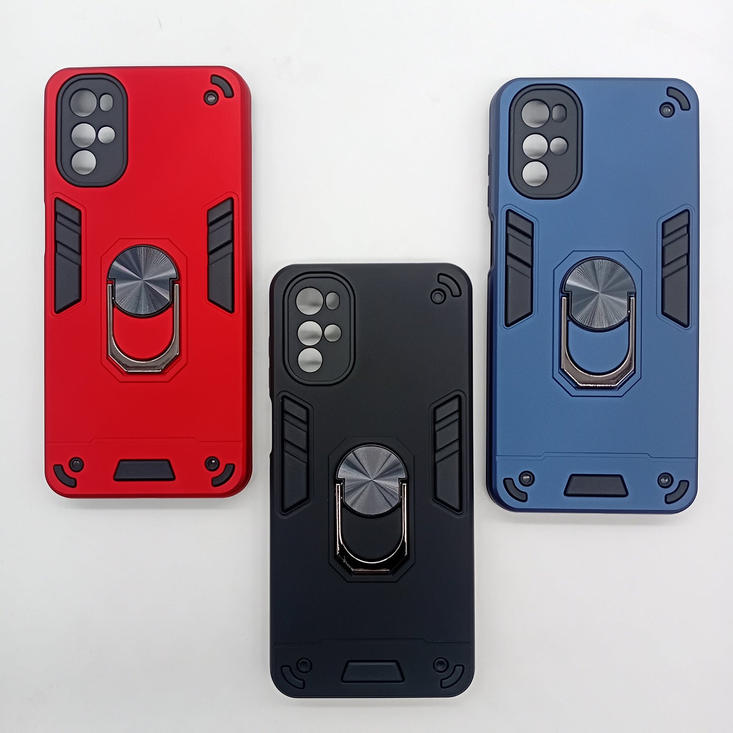 Motorola G22 Hard PC Shockproof Case with Ring Holder, Slim Cover