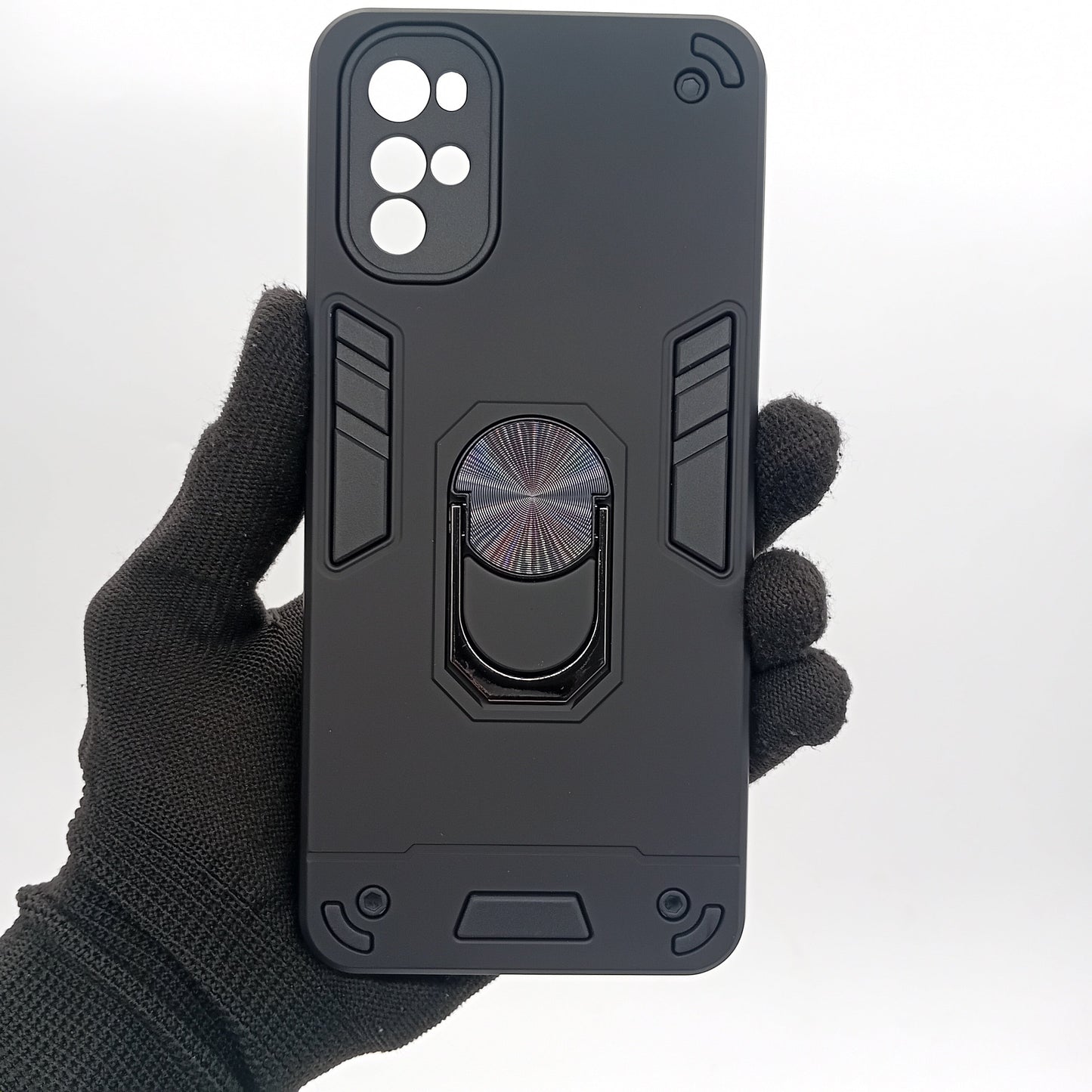 Motorola G22 Hard PC Shockproof Case with Ring Holder, Slim Cover
