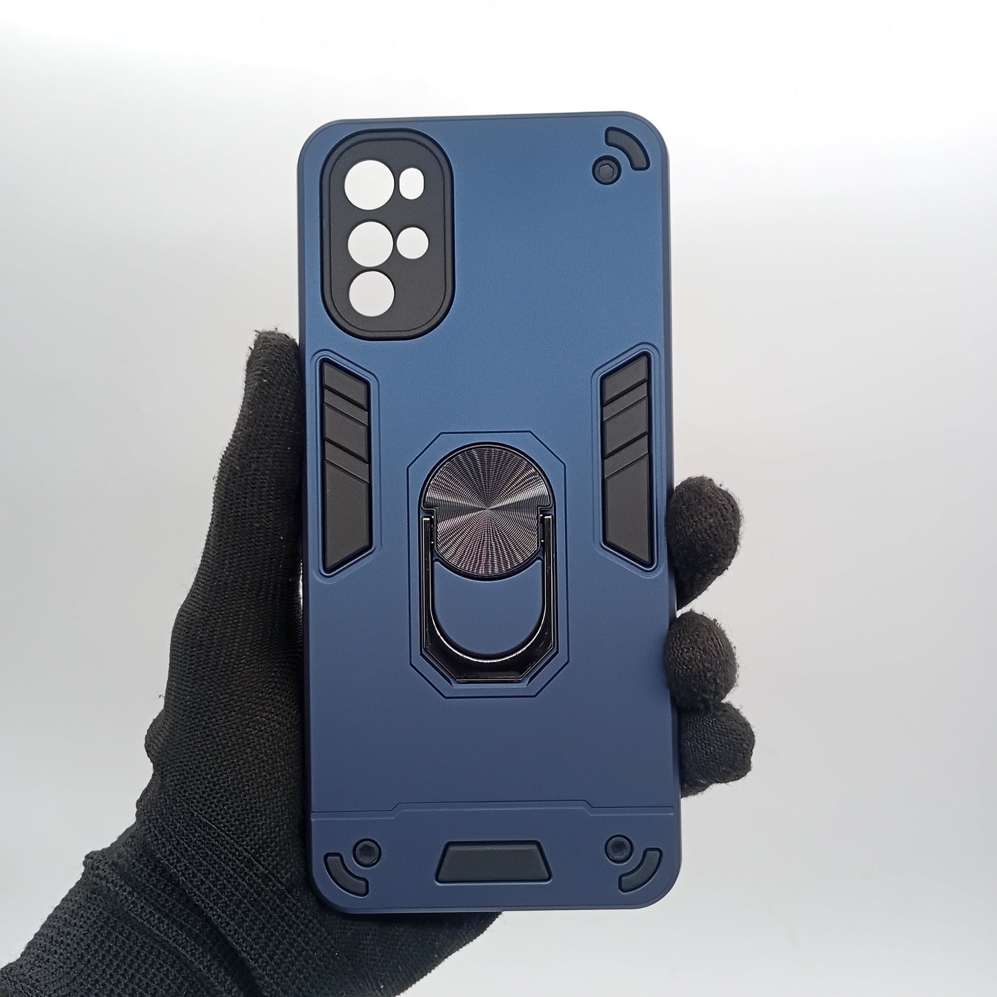 Motorola G22 Hard PC Shockproof Case with Ring Holder, Slim Cover