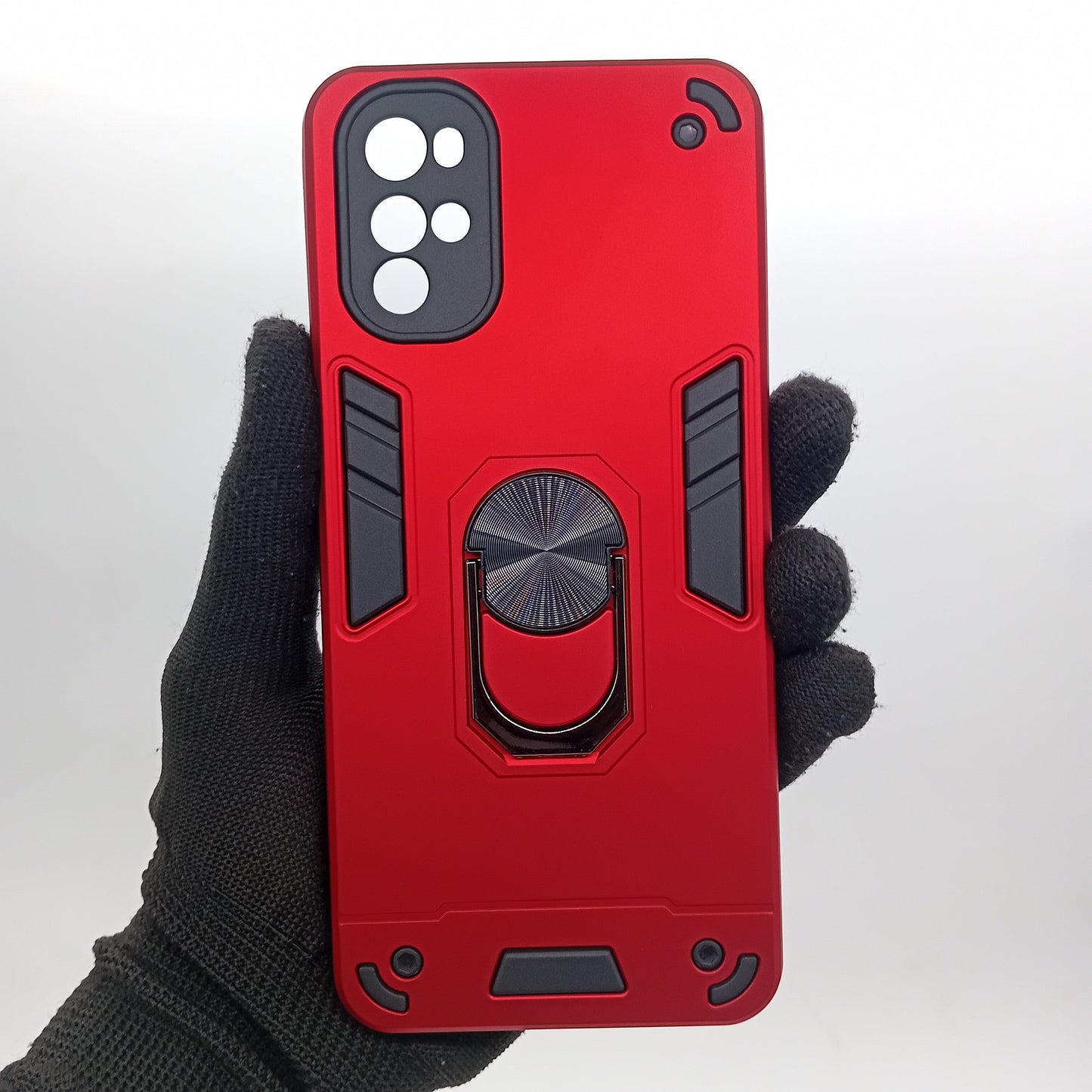 Motorola G22 Hard PC Shockproof Case with Ring Holder, Slim Cover