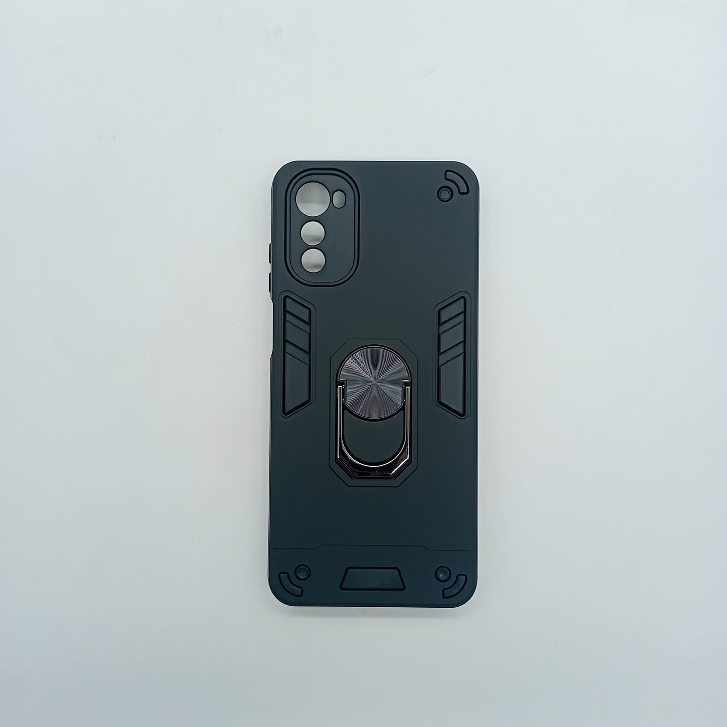 Motorola E32 Hard Case: Ring Holder, Shockproof Slim Cover