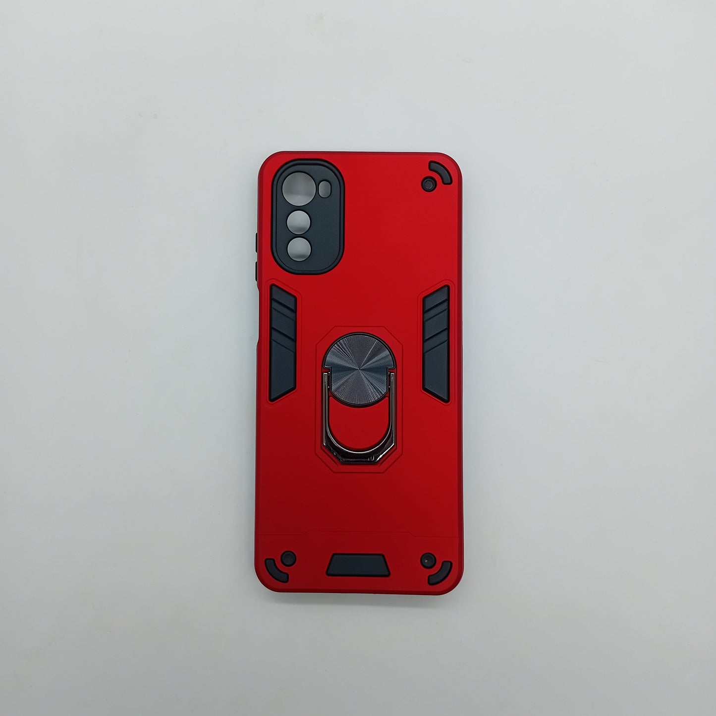 Motorola E32 Hard Case: Ring Holder, Shockproof Slim Cover