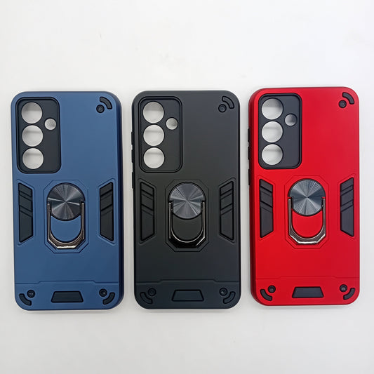 Samsung S24 FE Hard PC Shockproof Case with Ring Holder