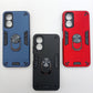OPPO A17 Shockproof Hard PC Case with Ring Holder Slim Cover