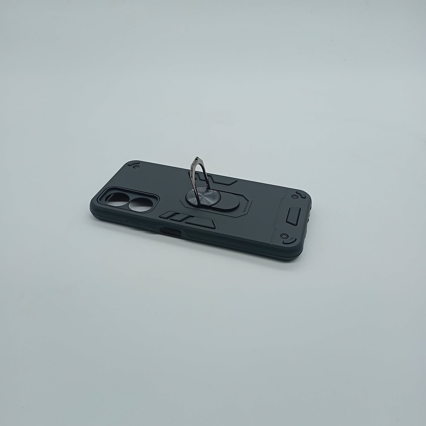 OPPO A17 Shockproof Hard PC Case with Ring Holder Slim Cover