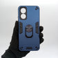 OPPO A17 Shockproof Hard PC Case with Ring Holder Slim Cover