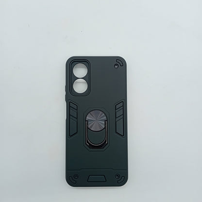 OPPO A17 Shockproof Hard PC Case with Ring Holder Slim Cover