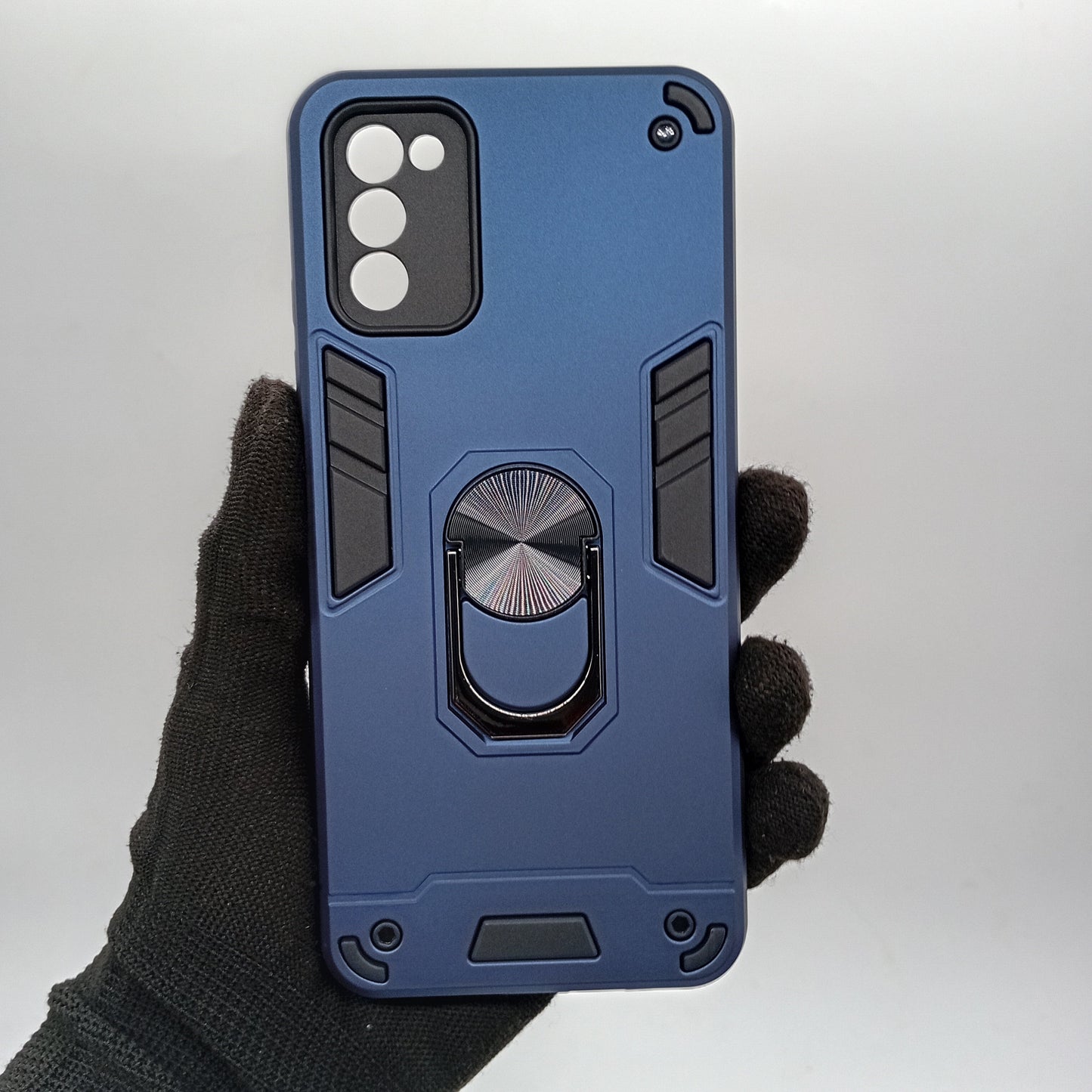 Samsung A03s Hard PC Case w/ Ring Holder, Shockproof Slim Cover