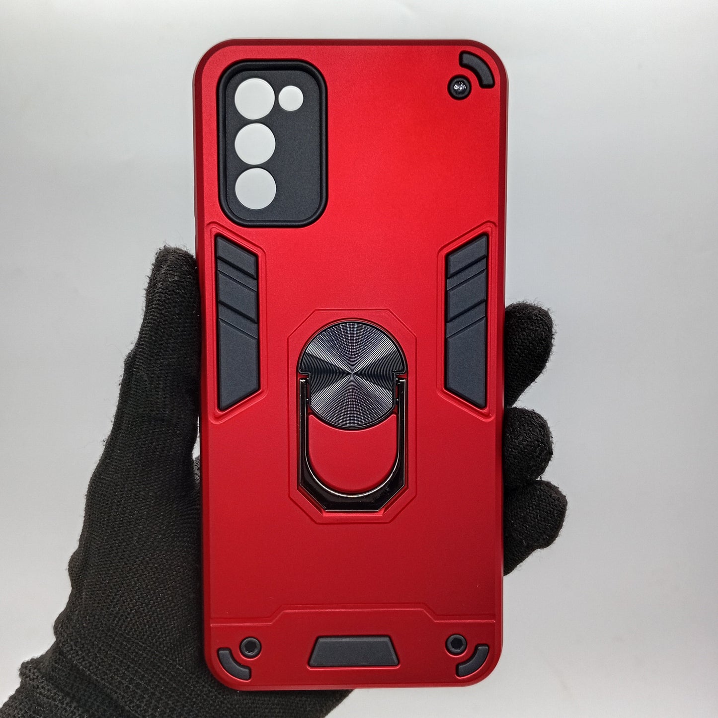 Samsung A03s Hard PC Case w/ Ring Holder, Shockproof Slim Cover