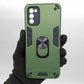 Samsung A03s Hard PC Case w/ Ring Holder, Shockproof Slim Cover
