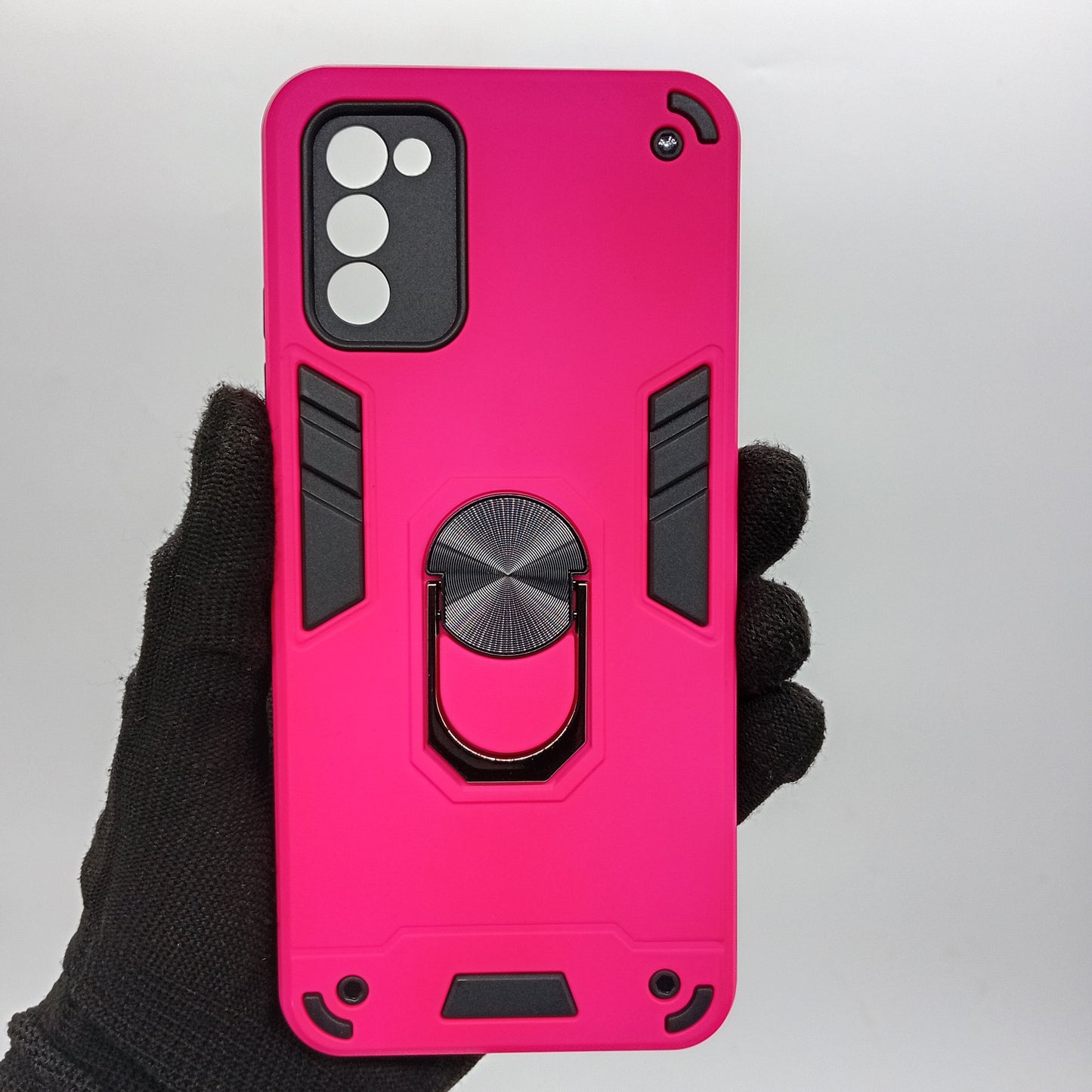 Samsung A03s Hard PC Case w/ Ring Holder, Shockproof Slim Cover
