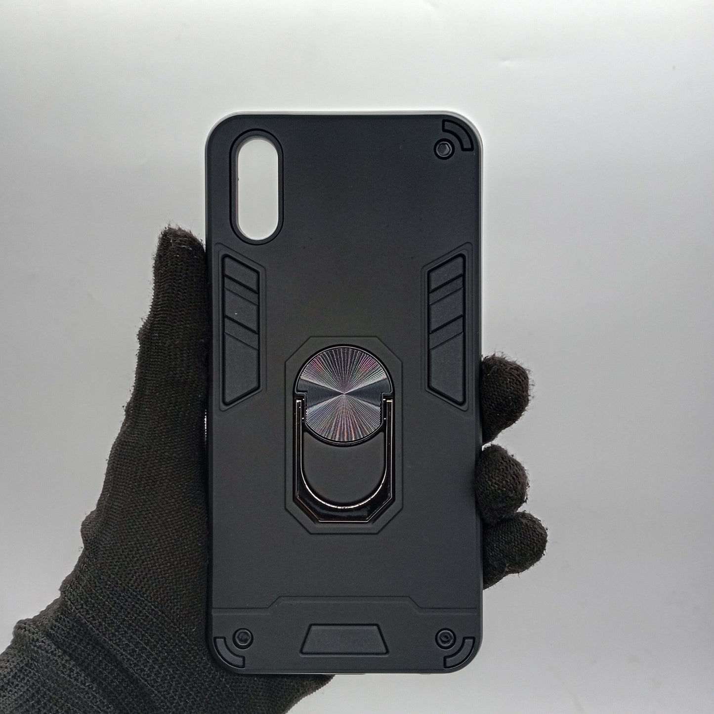 Vivo Y1s Y91c Y93 Hard PC Shockproof Case with Ring Holder