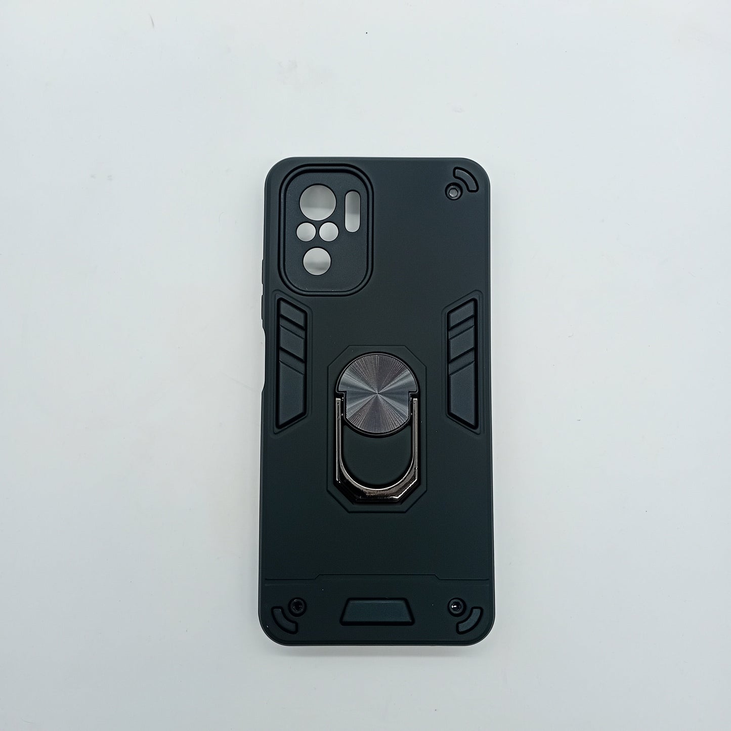 Redmi Note 10 Hard PC Case with Ring Holder - Shockproof Slim Cover