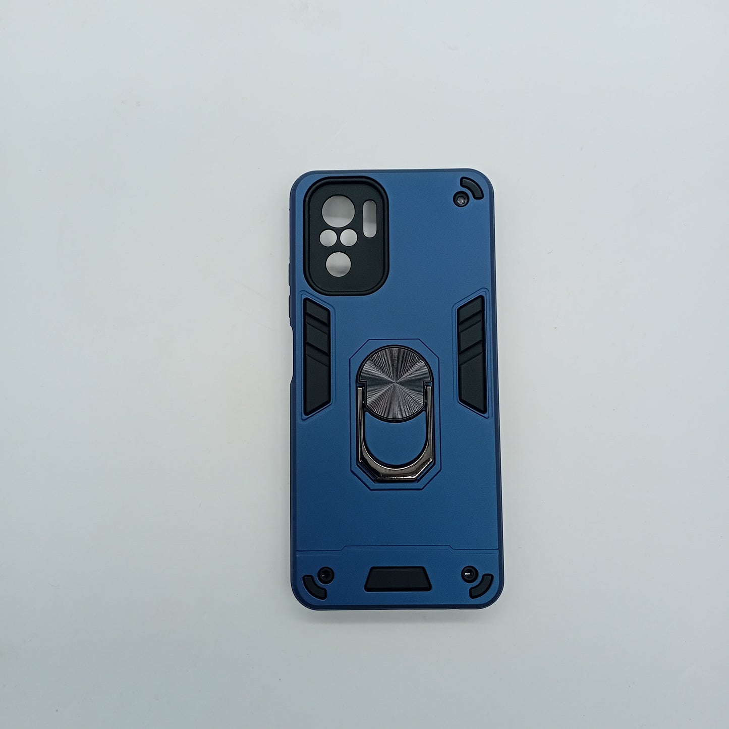 Redmi Note 10 Hard PC Case with Ring Holder - Shockproof Slim Cover