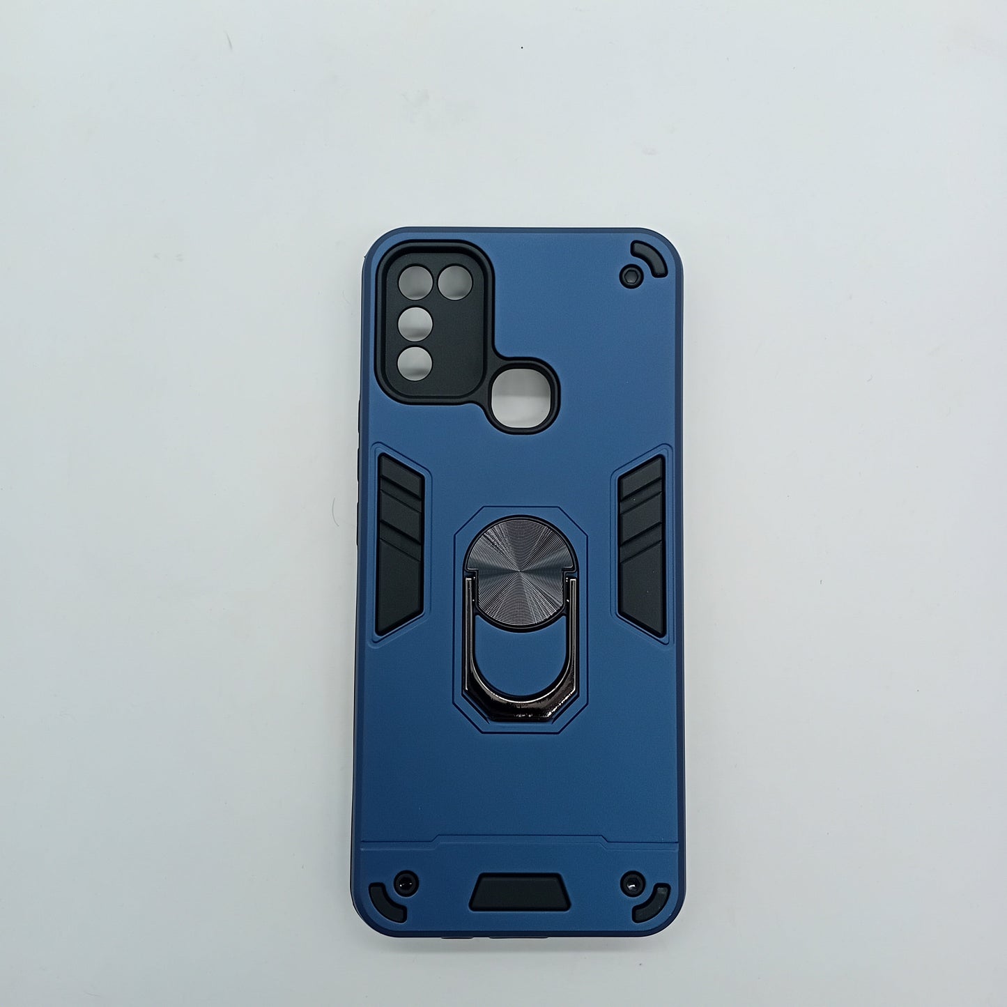Infinix Smart 5 Hard PC Case: Shockproof Slim Cover with Ring Holder