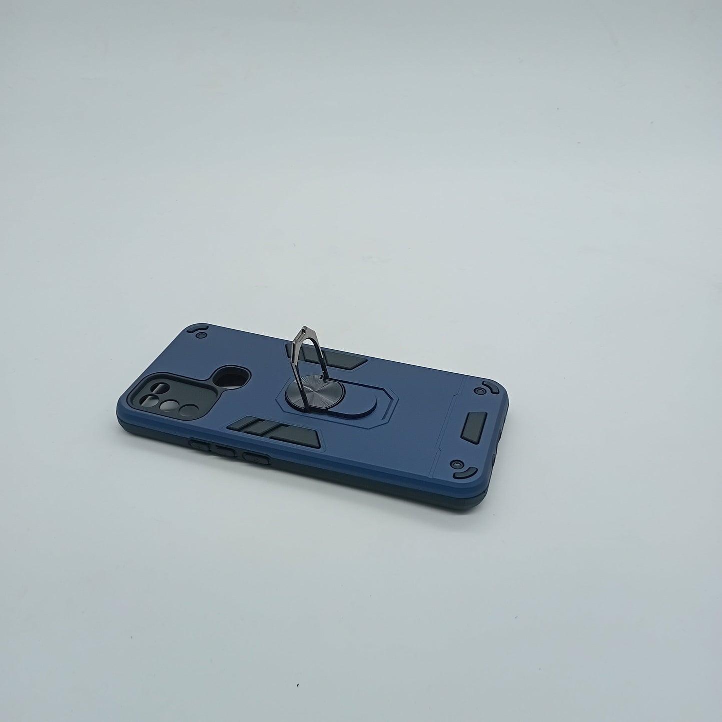 Infinix Smart 5 Hard PC Case: Shockproof Slim Cover with Ring Holder