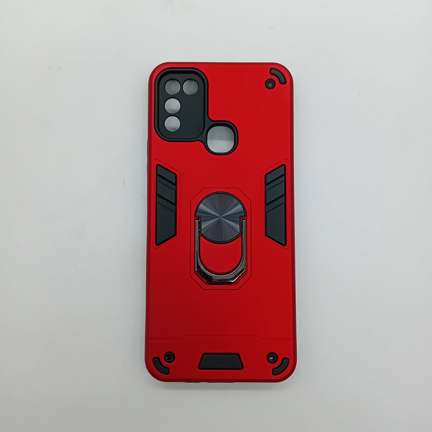 Infinix Smart 5 Hard PC Case: Shockproof Slim Cover with Ring Holder