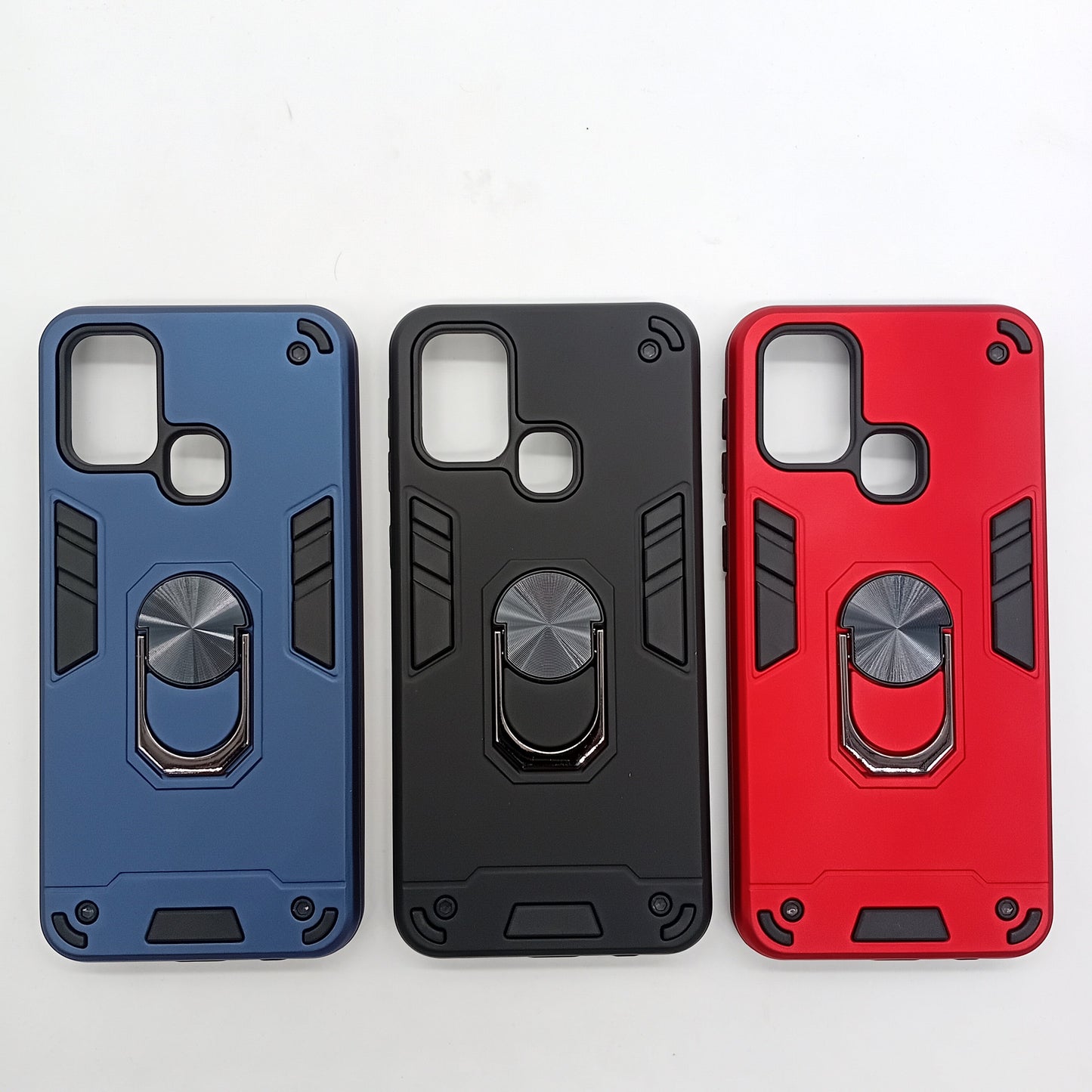 Samsung M31 Shockproof Ring Holder Case - Slim Hard Cover