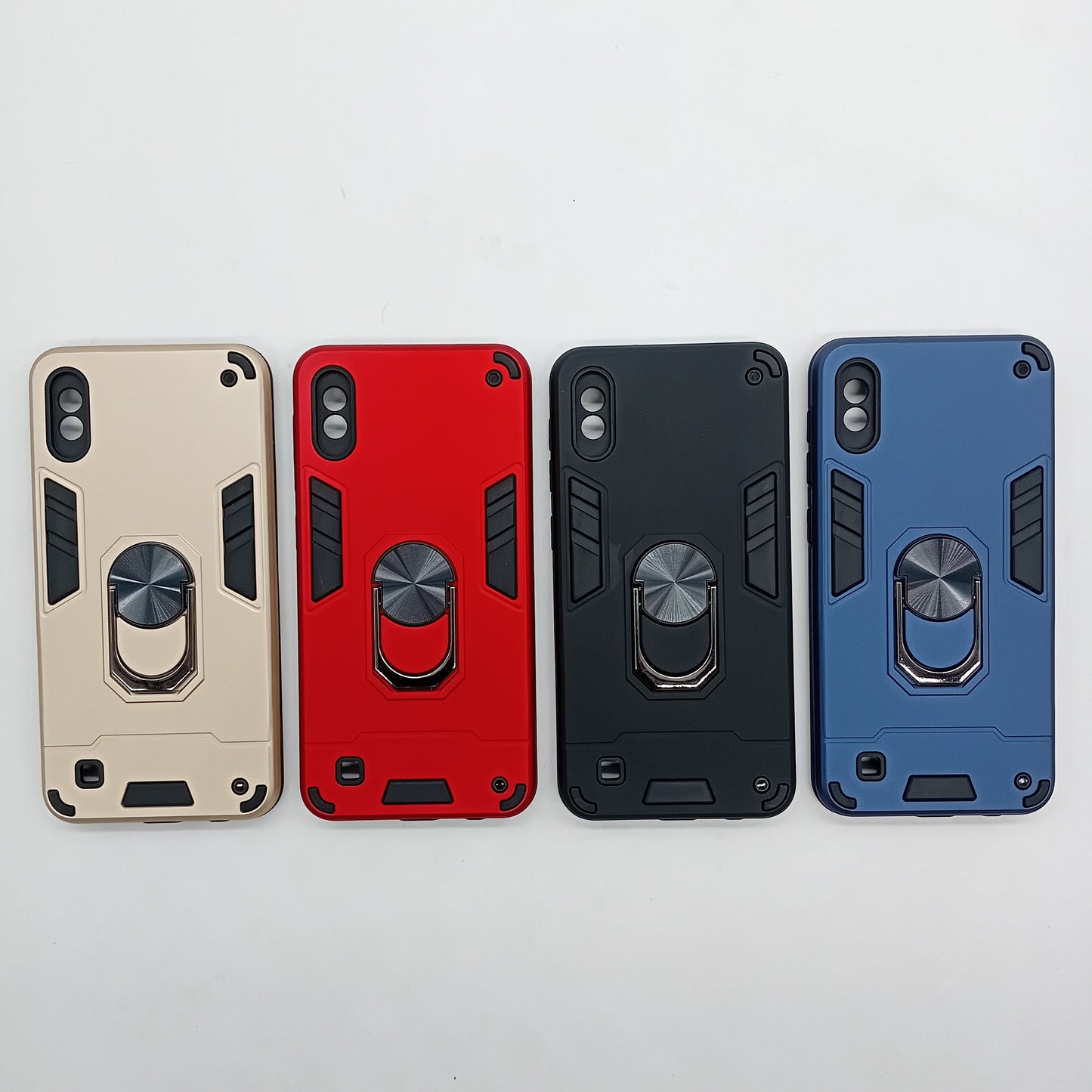 Samsung A10 Hard PC Case | Ring Holder, Shockproof Slim Cover