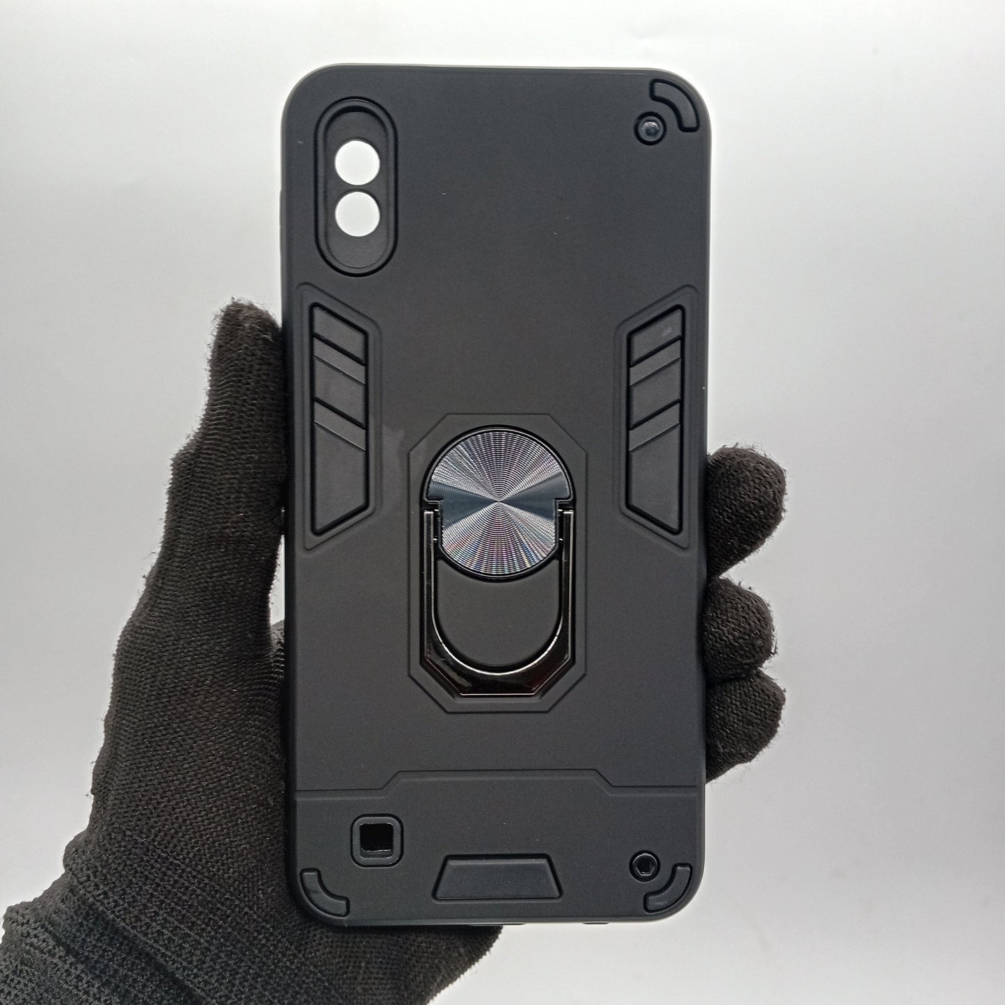 Samsung A10 Hard PC Case | Ring Holder, Shockproof Slim Cover
