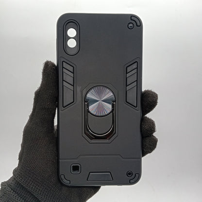Samsung A10 Hard PC Case | Ring Holder, Shockproof Slim Cover