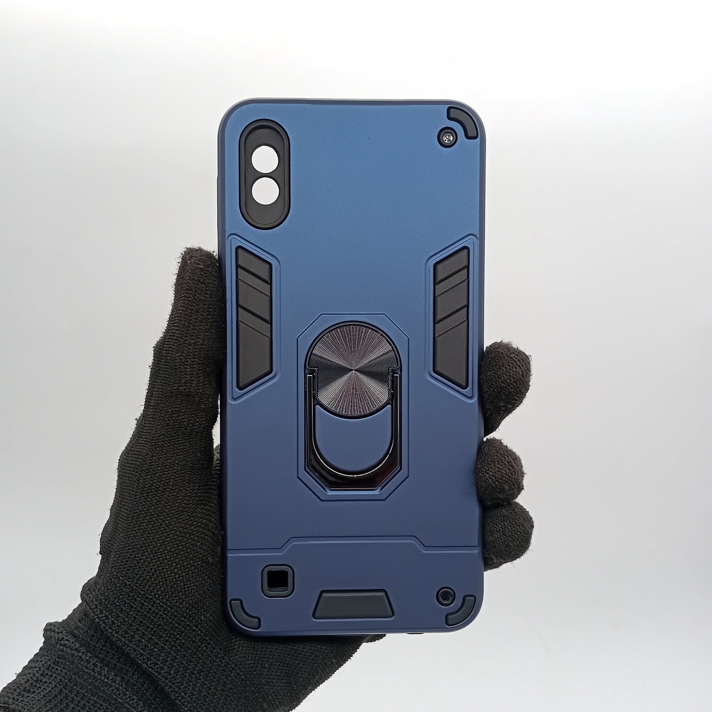 Samsung A10 Hard PC Case | Ring Holder, Shockproof Slim Cover