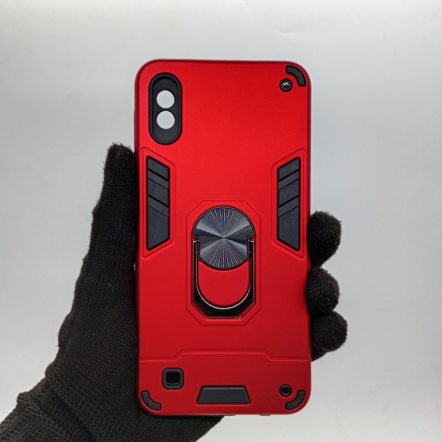 Samsung A10 Hard PC Case | Ring Holder, Shockproof Slim Cover