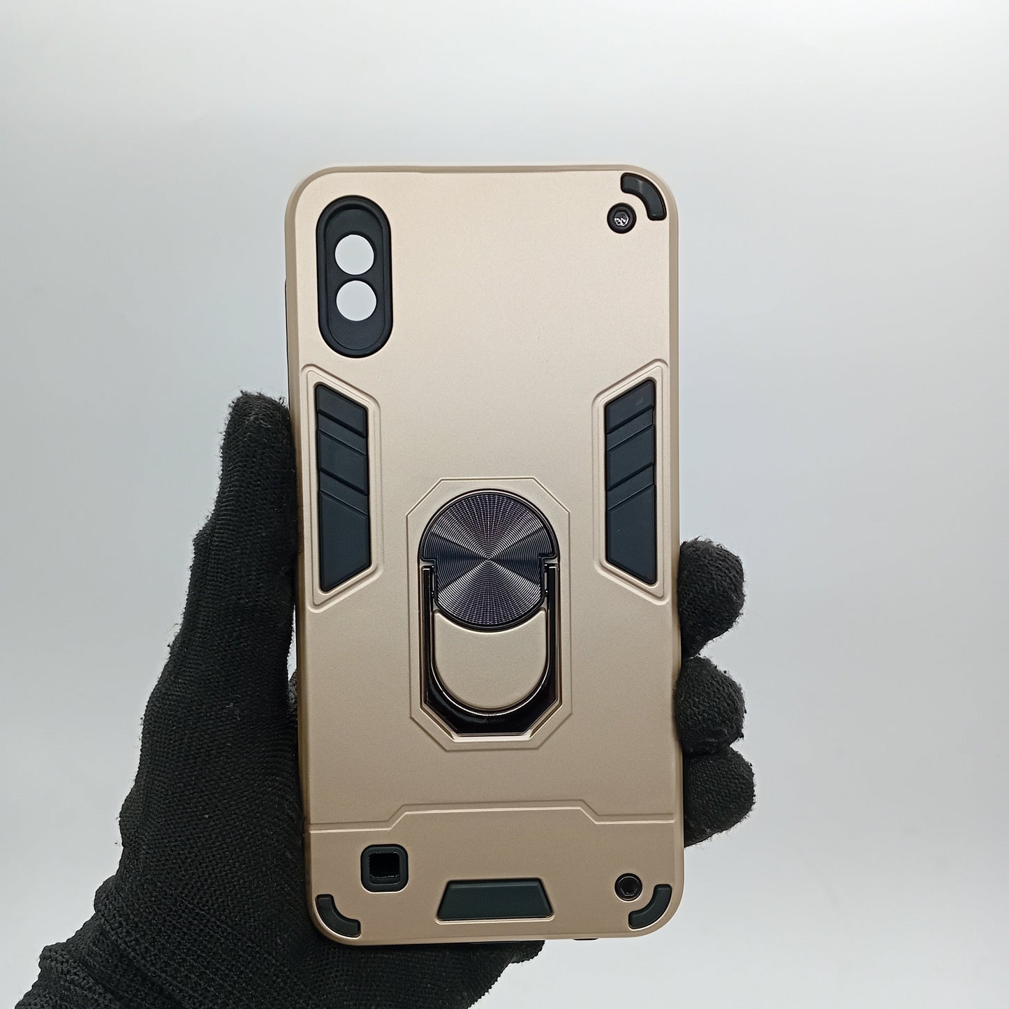 Samsung A10 Hard PC Case | Ring Holder, Shockproof Slim Cover