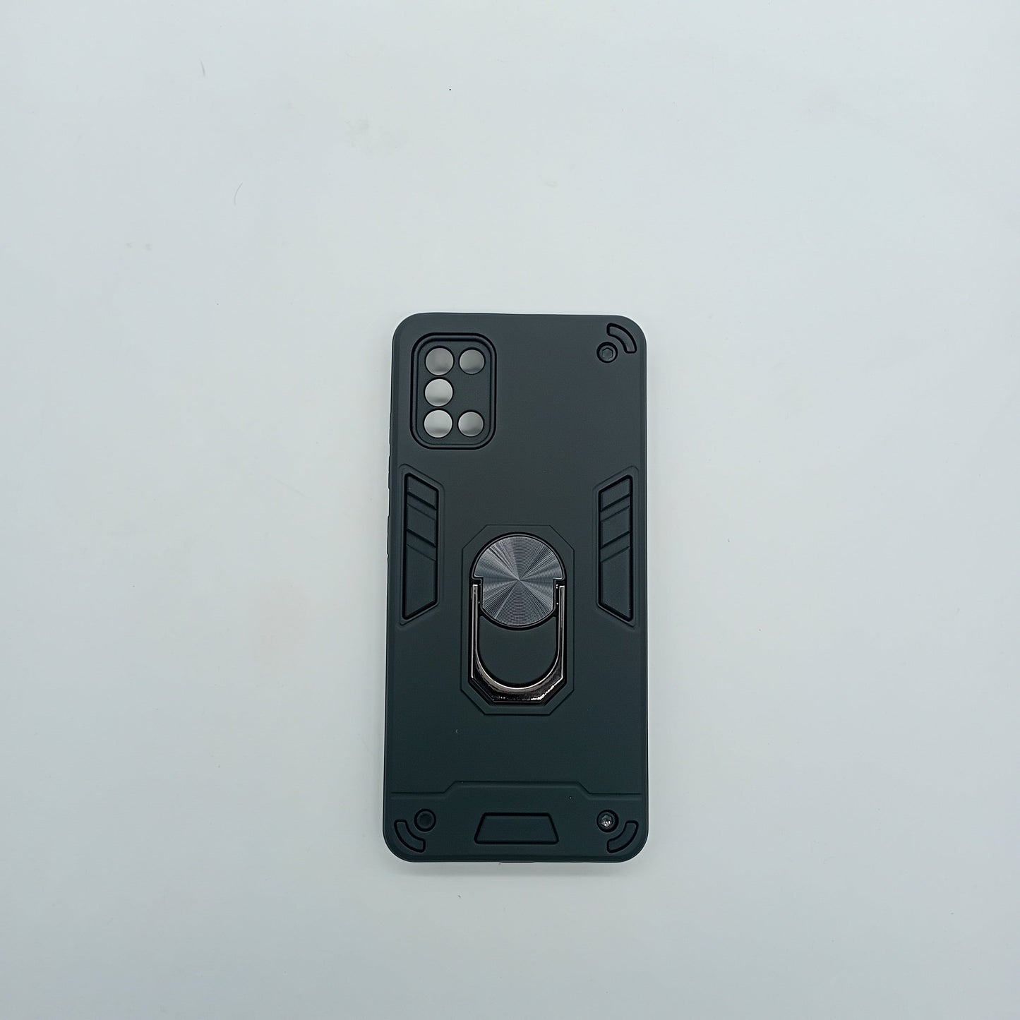 Samsung A31 Hard PC Case with Ring Holder - Shockproof Slim Cover