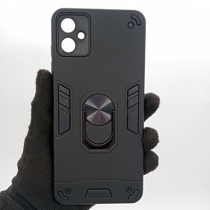 Samsung A05 Hard PC Case with Ring Holder - Shockproof Slim Cover