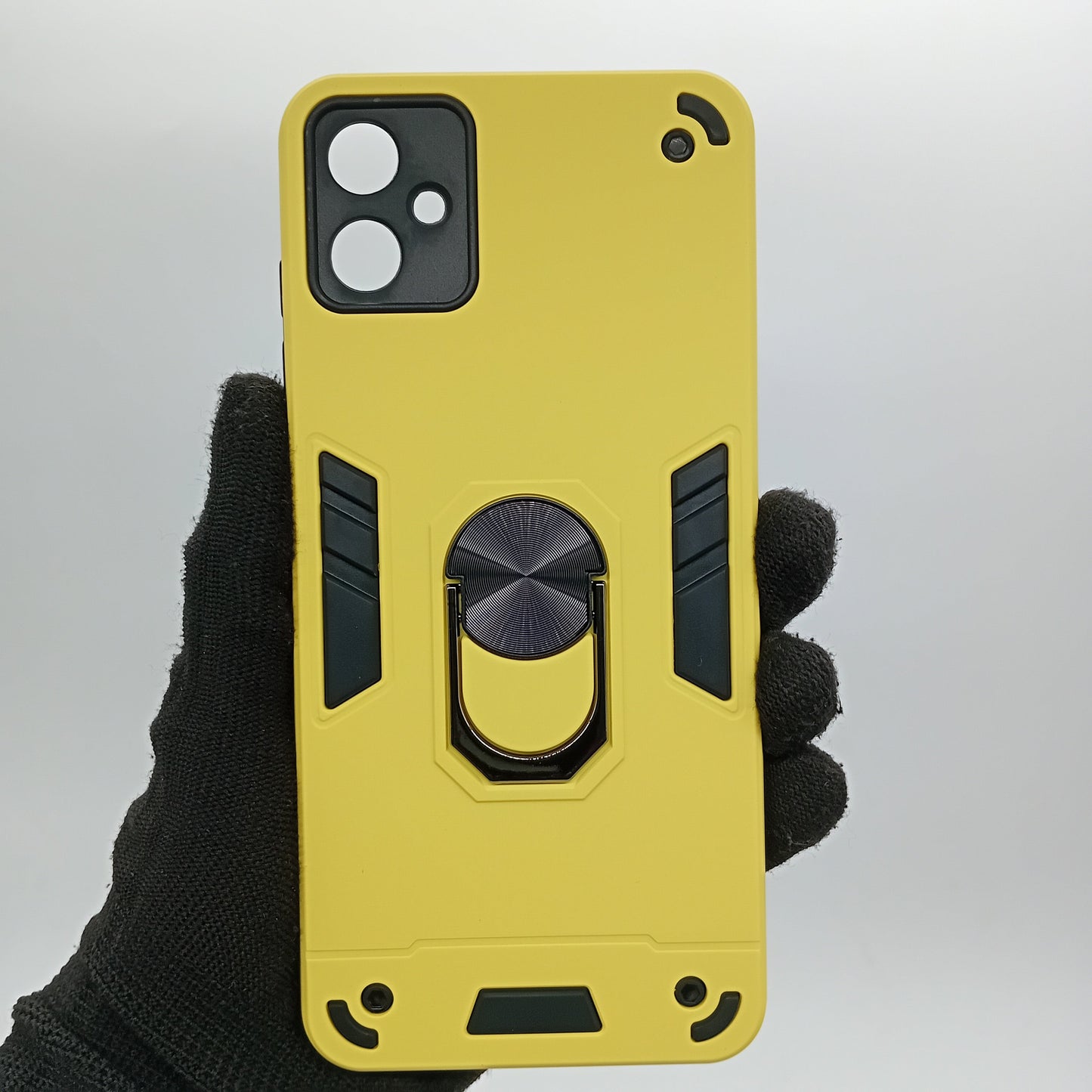 Samsung A05 Hard PC Case with Ring Holder - Shockproof Slim Cover