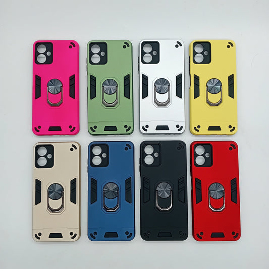 Samsung A06 Shockproof Hard PC Case with Ring Holder Slim Cover