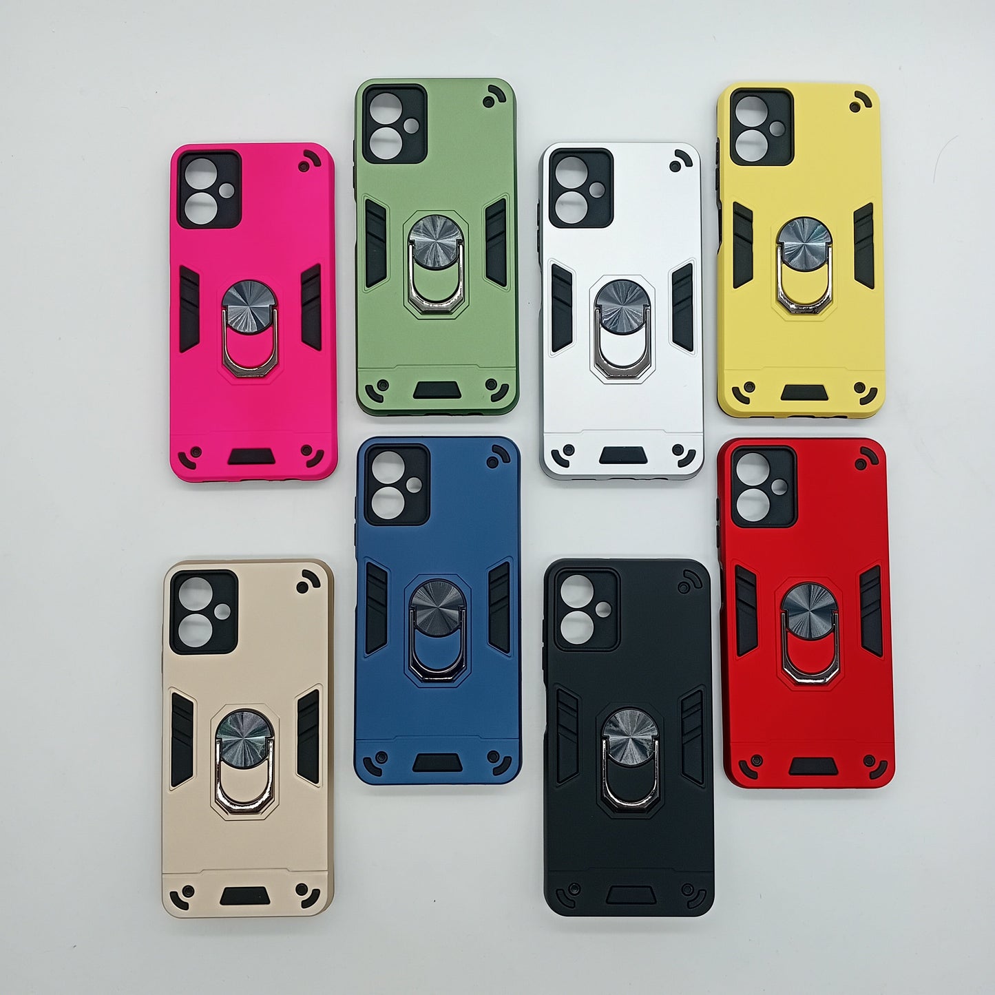 Samsung A06 Shockproof Hard PC Case with Ring Holder Slim Cover