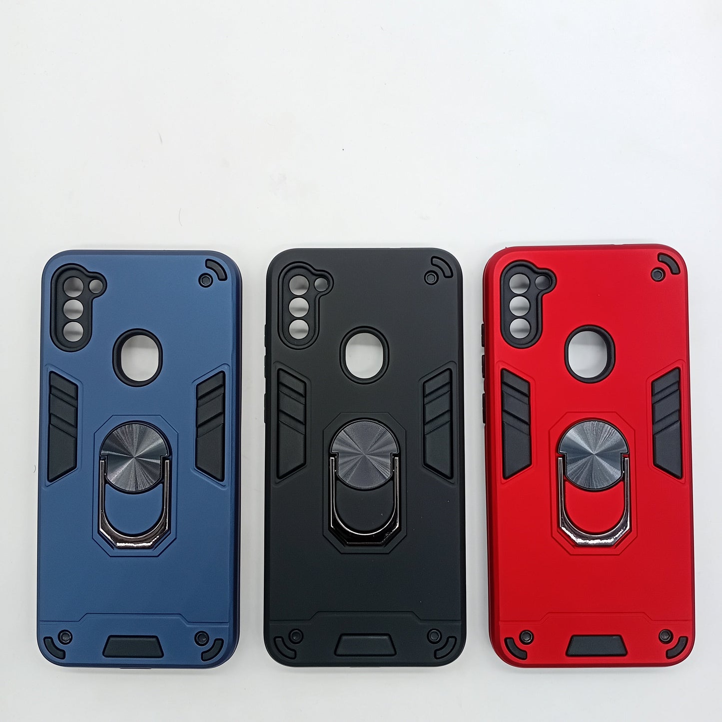 Samsung A11 M11 Shockproof Slim Hard PC Case with Ring Holder