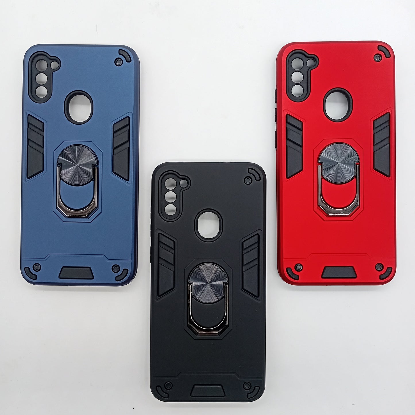 Samsung A11 M11 Shockproof Slim Hard PC Case with Ring Holder