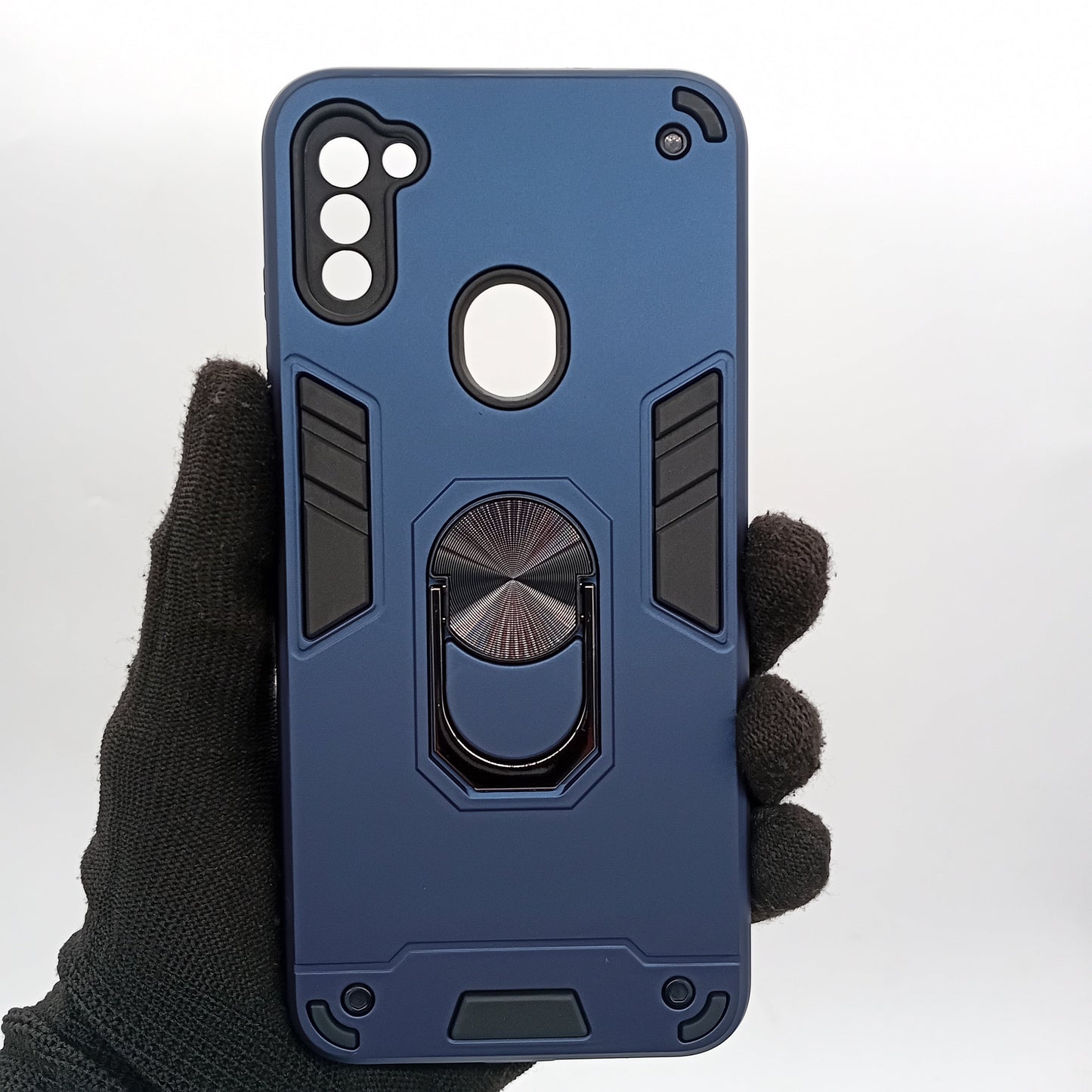Samsung A11 M11 Shockproof Slim Hard PC Case with Ring Holder