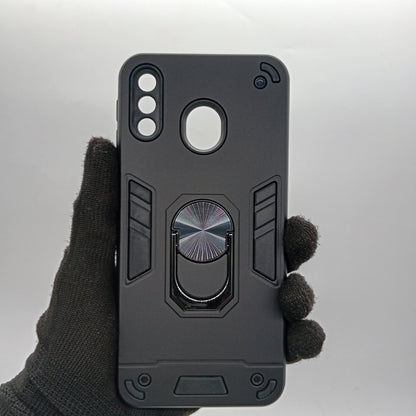 Samsung M20 Hard PC Shockproof Case with Ring Holder, Slim Back Cover