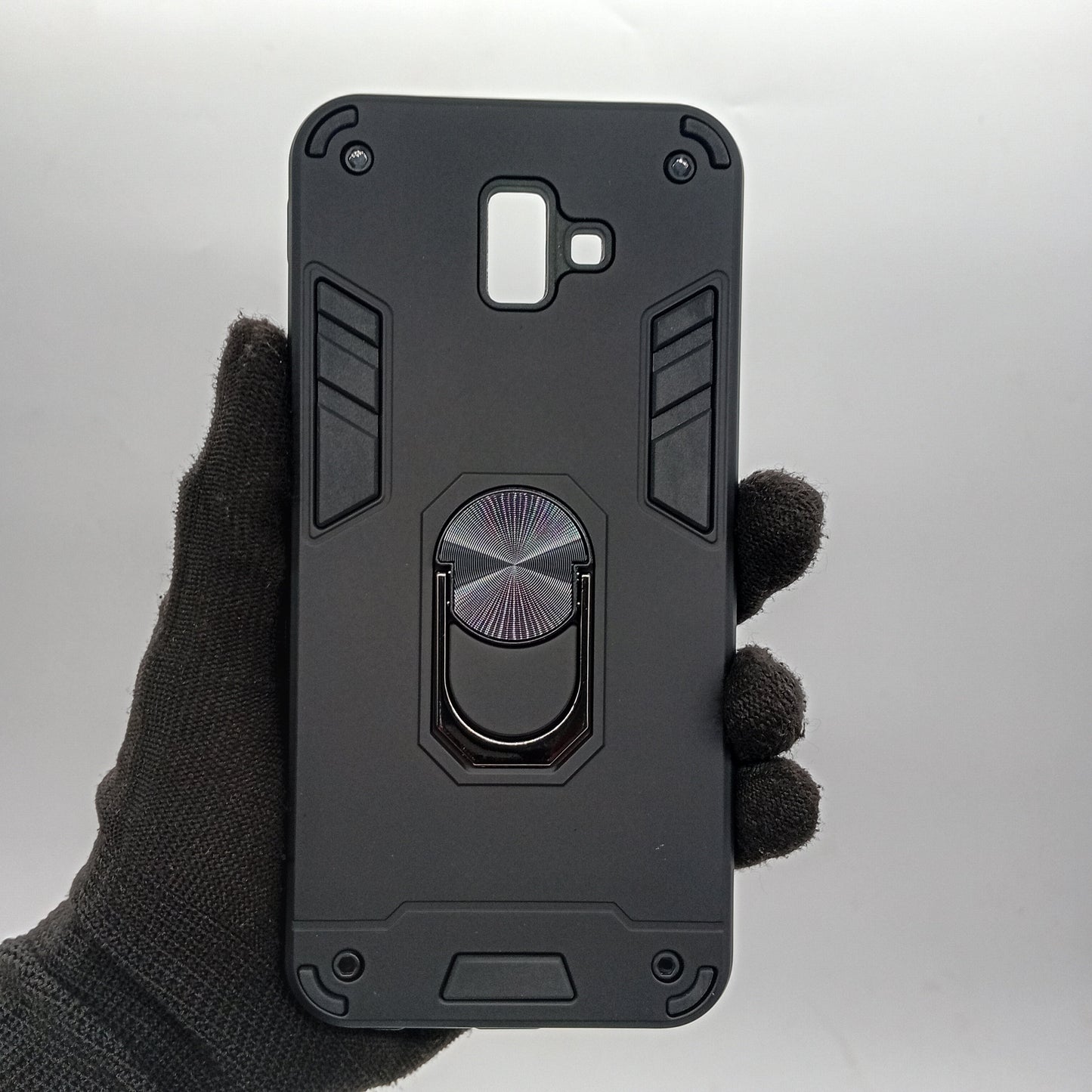Samsung J6 Plus Hard PC Shockproof Slim Case with Ring Holder