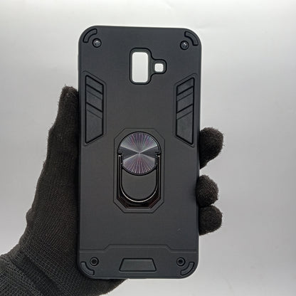 Samsung J6 Plus Hard PC Shockproof Slim Case with Ring Holder